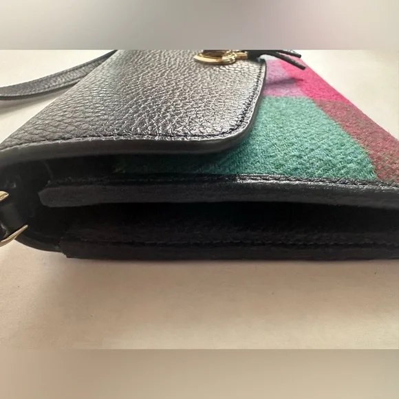 Kate Spade Marti Wallet Crossbody Bag - Multicolor Plaid and Navy Leather (NWOT) - Picture 10 of 15